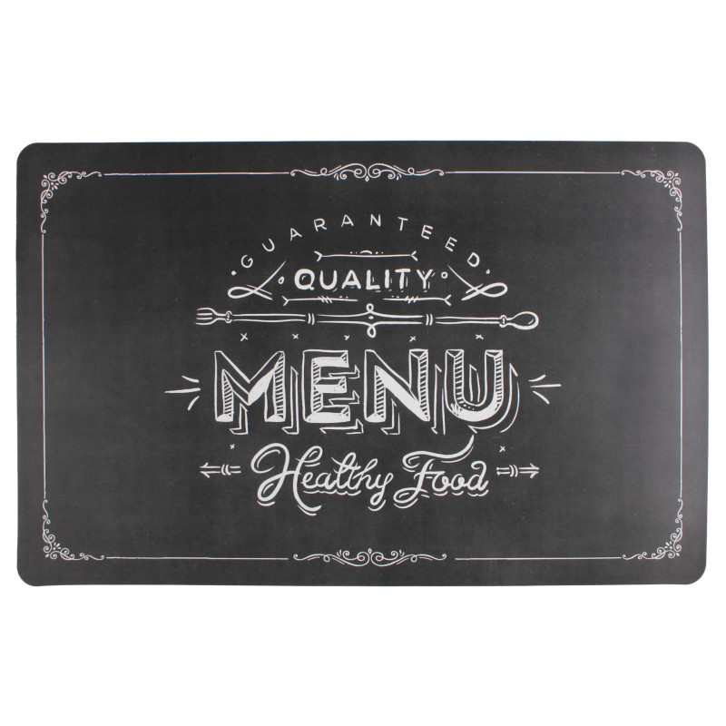 Podkładka DIETA, 43,5x28,5cm,czarna z napisem MENU