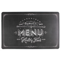 Podkładka DIETA, 43,5x28,5cm,czarna z napisem MENU