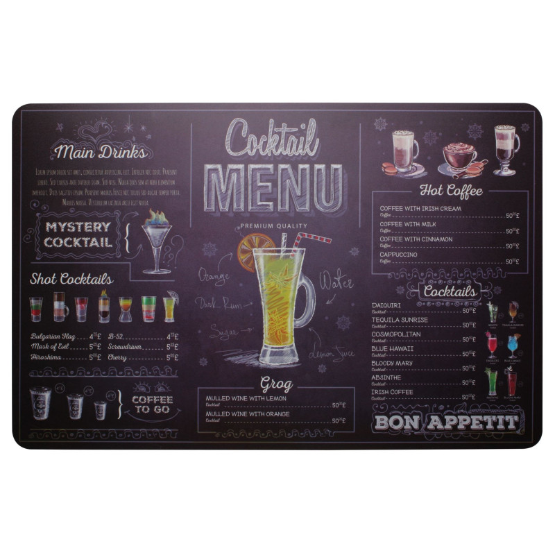 Podkładka DRINK, 43,5x28,2 cm