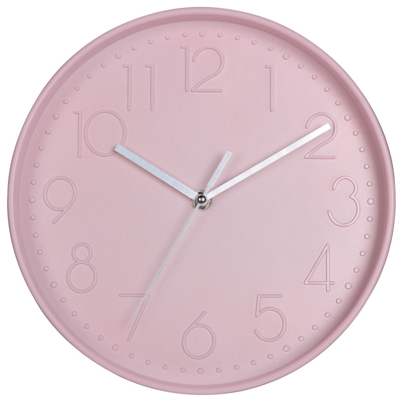 zegar ścienny BLUSH, średn.25X4,5cm, kol.RÓŻOWY-MC