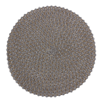 podkładka VIENNA, śr. 36,5 cm, kol. szaro-złoty