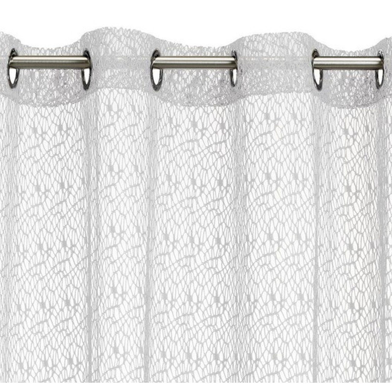 Firana na kółkami REDA 140x245 cm kol. biały