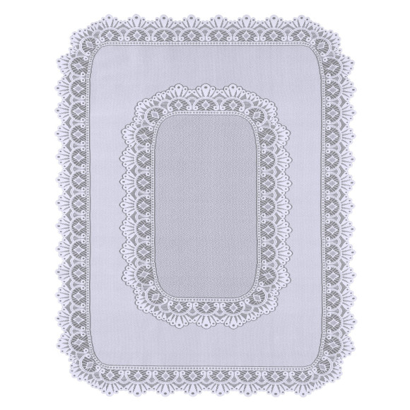 Obrus żakardowy RIGEL rozm 140x180 cm kol biały