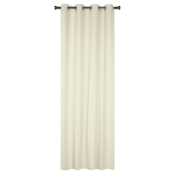 Zasł z kółkami BLACKOUT 140x250cm kol. jasny beż 2