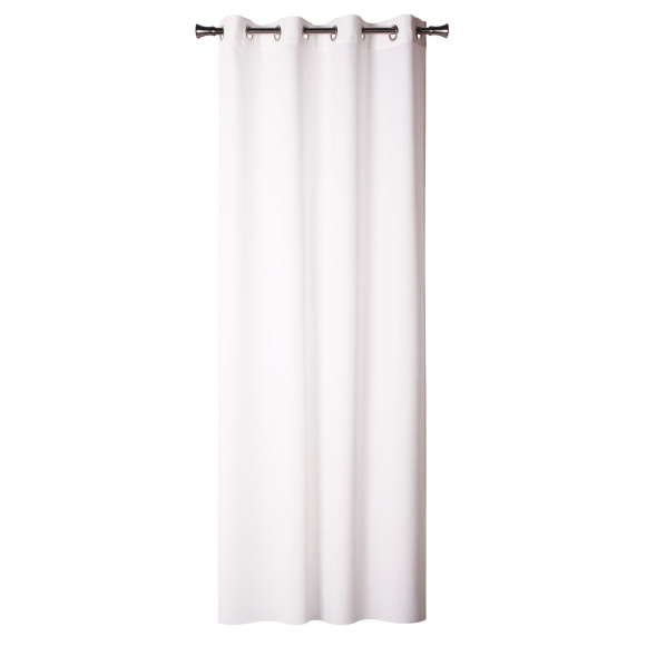 Zasł. z kółkami BLACKOUT 140x260, kol. biały