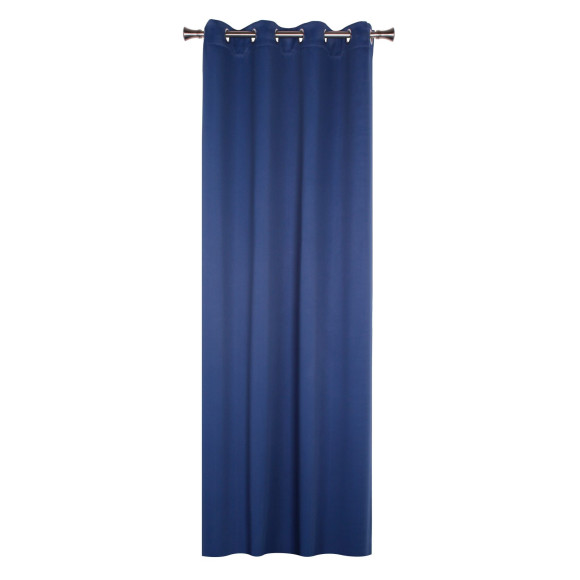 Zasł z kólkami BLACKOUT 140x260cm kol. granatowy12