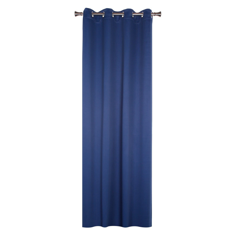 Zasł z kólkami BLACKOUT 140x260cm kol. granatowy12