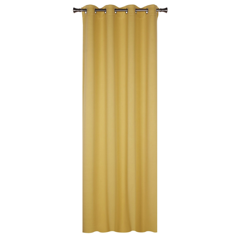 Zasł z kółkami BLACKOUT 140x260cm kol musztardowy8