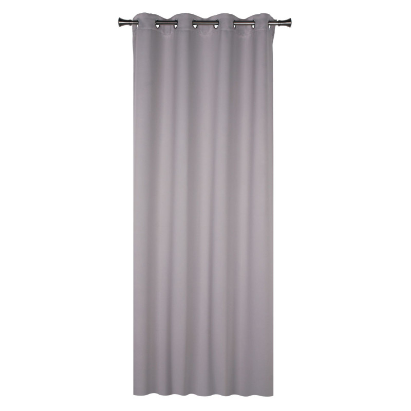 Zasł z kółkami BLACKOUT 140x260cm kol. szary 10