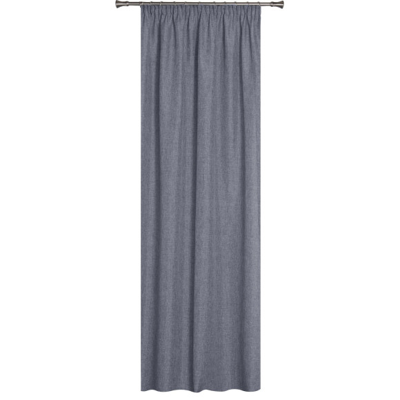 Zasłona FOCUS z taśmą 140/270 cm, kol. antracytowy