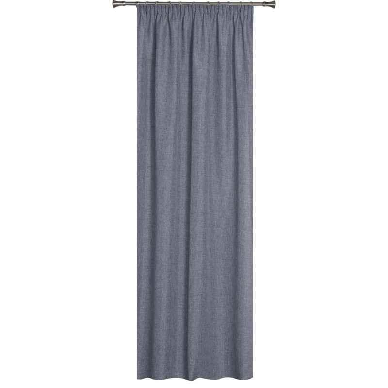 Zasłona FOCUS z taśmą 140/270 cm, kol. antracytowy