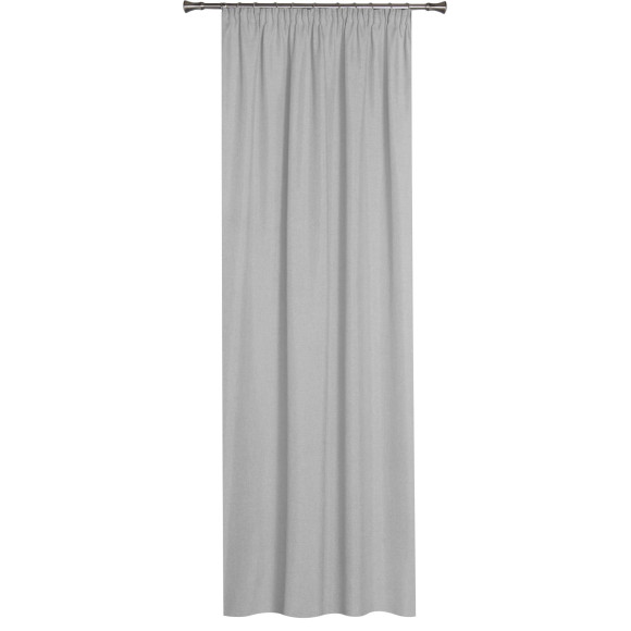 Zasłona FOCUS z taśmą 140x270 cm kol. j szary