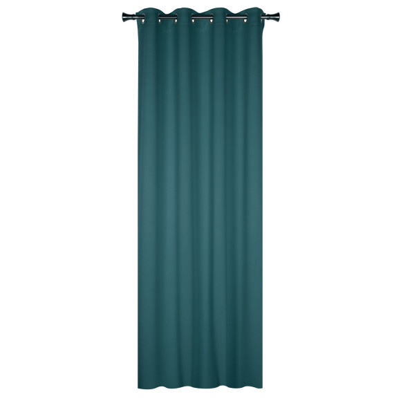 Zasł. z kółkami OXFORD 140/260 cm kolor c. morski