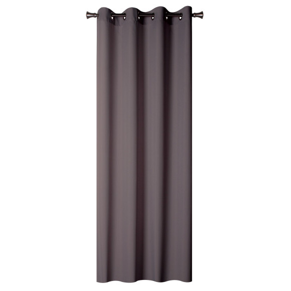 Zasł. z kółkami OXFORD 140/260 cm kol. ciemnoszary