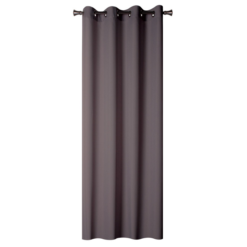 Zasł. z kółkami OXFORD 140/260 cm kol. ciemnoszary