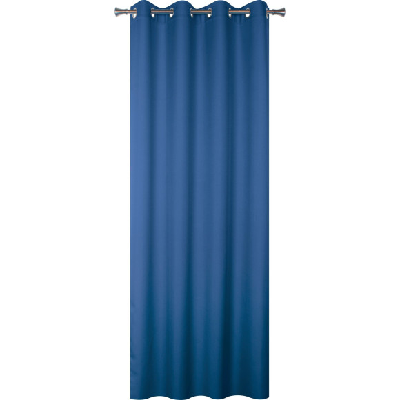 Zasłona z kółkami OXFORD 140x260cm, kol. granatowy