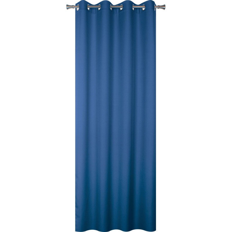 Zasłona z kółkami OXFORD 140x260cm, kol. granatowy