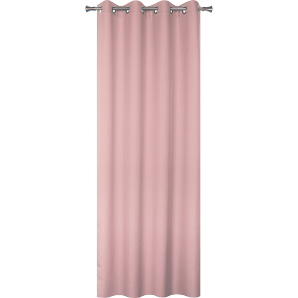 Zasł. z kółkami OXFORD rozm 140x260 cm kol. różowy