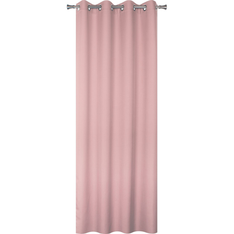 Zasł. z kółkami OXFORD rozm 140x260 cm kol. różowy