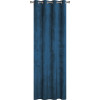 Zasłona z kółkami VELVET 140x260cm, kol. morski