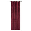 Zasłona z kółkami VELVET 140x260 cm, kol. rubinowy