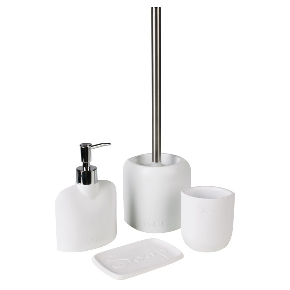 Szczotka do WC AVANGARDA, 12x10x37 cm, kol. biały