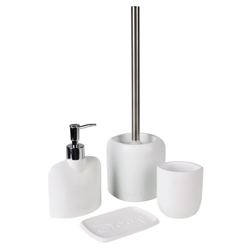 Szczotka do WC AVANGARDA, 12x10x37 cm, kol. biały