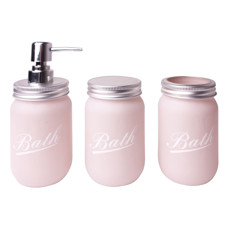 Dozownik BATH, śr.7,5cm, wys.18,5cm, kol. perłowy