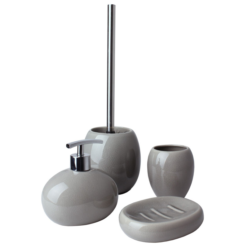 Dozownik CRUSH, 13x9cm, wys.14cm, kol. szary