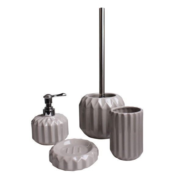 Kubek HARMONY, 7,5x7,5x11 cm, kol. szary