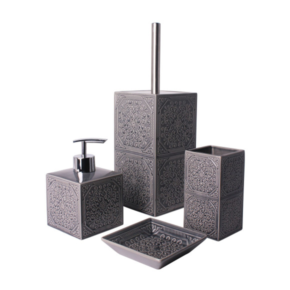 Dozownik MAUR, 8,5x8,5x14 cm, kol. szary