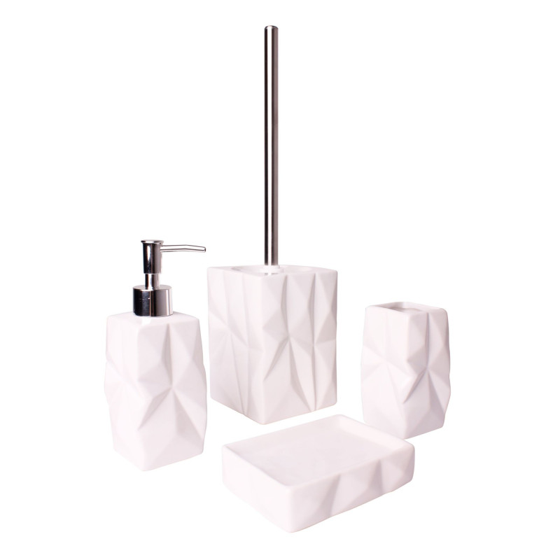 Kubek ORIGAMI, 7x7x11,5 cm, kol. kremowy