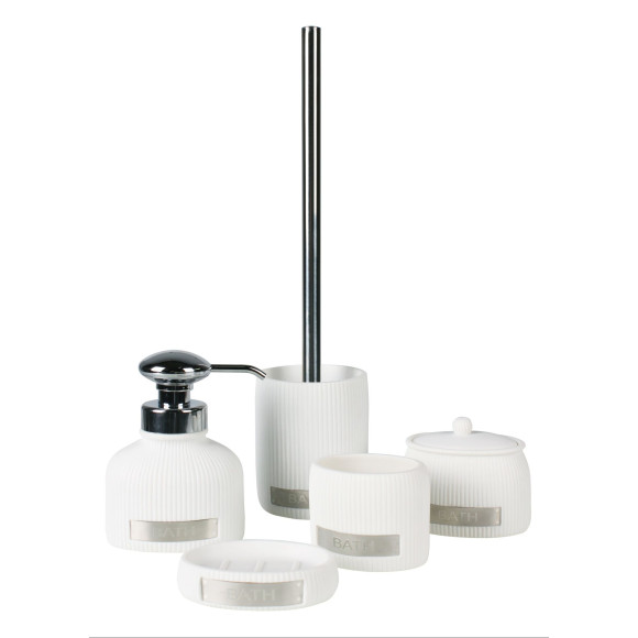 Mydelniczka ROMANTICO, 10,5x7,5x2,5 cm, kol. biały