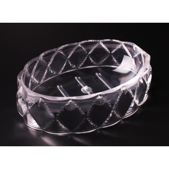 Mydelniczka RUSH, 14x9,5x3,5cm, przezroczyst