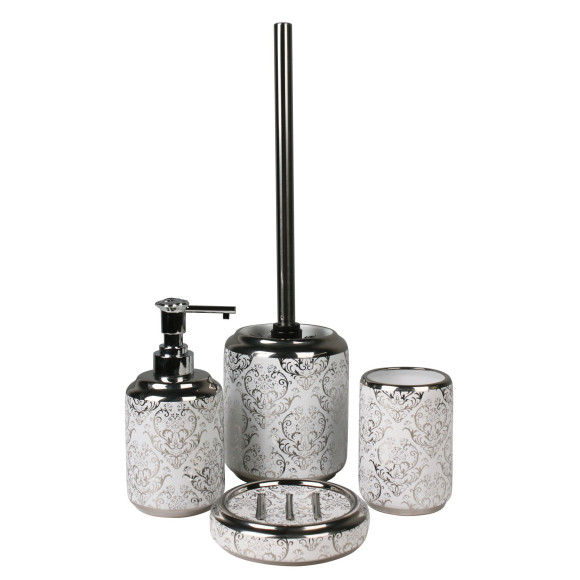 Kubek VENEZIA, 8X8X11 cm, kol. srebrny