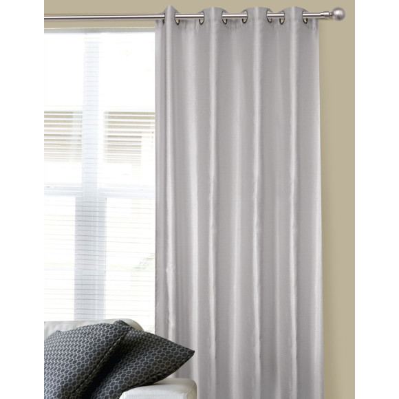 Zasł z kółkami SILK rozm140/250cm kol róż pudrowy