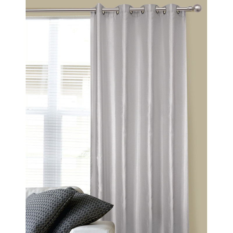 Zasł z kółkami SILK rozm140/250cm kol róż pudrowy