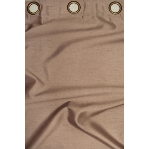 Zasł z kółkami SILK rozm140/250cm kol róż pudrowy